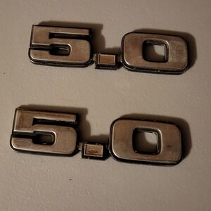 Ford Mustang 5.0 Fender Badges Used